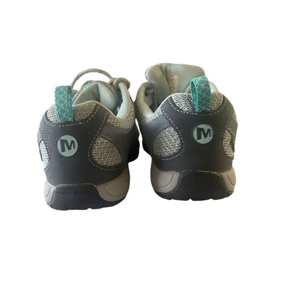 Merrell Womens Gray Lace-Up Suede Mesh Upper Athletic Hiking Shoes Size 6 - Picture 5 of 9